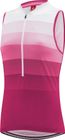 Women Bike Sleeveless Jersey Half Zip Rainbow