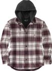 Rugged Flex Relaxed Fit Flannel Fleece Lined Hooded Shirt Jac