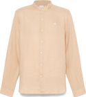 Mens Linen Korean Collar Shirt