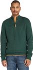 Mens Textured 1/4 Zip Swetaer