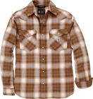 Montana Rugged Flex Relaxed Fit Lightweight Long-sleeve Press-stud Front Check Shirt