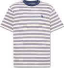 Mens 4 Rows Striped Short Sleeve Tee