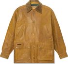 Mens Leather Field Coat