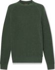 Mens Cotton Blend Raglan Sleeve Crewneck Swea
