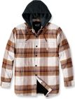Rugged Flex Relaxed Fit Flannel Fleece Lined Hooded Shirt Jac