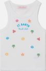 Blue JR Girl RIB Tank Crop TOP