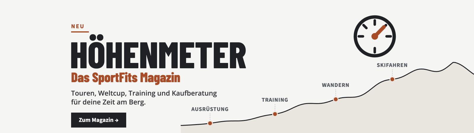 Neu: Höhenmeter, das SportFits Magazin für Touren, Weltcup, Training und Kaufberatung