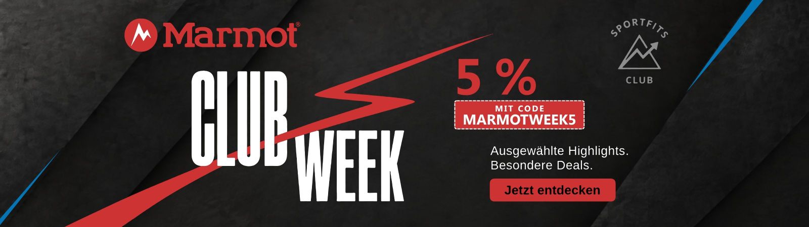 5% für alle mit dem Code MARMOTWEEK5