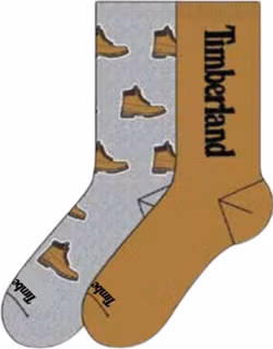 Timberland Kids 2 Pack All Over Print Boot Crew