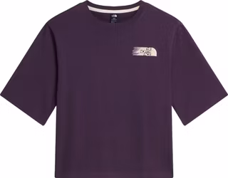 The North Face Womens Retro Trail Boxy Softshell Tee-graphic Damen T-Shirt für sämtliche Outdoor Aktivitäten