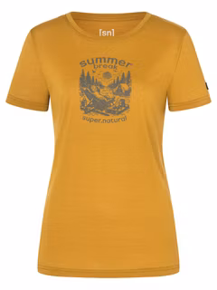 Super.Natural W Summer Break Tee Damen Laufshirt