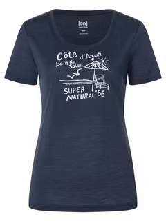 Super.Natural W Cote D'azur Tee Damen Laufshirt