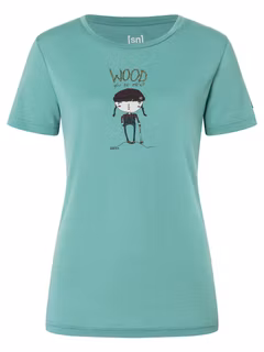 Super.Natural W Wood Craftine Tee Damen Laufshirt