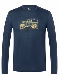 Super.Natural M Willi LS Herren T-Shirt für sämtliche Outdoor Aktivitäten