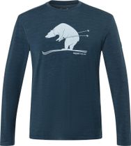 M Skiing Bear Brush LS