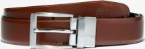 Mens 35mm Rev Buckle Leather Classic Belt