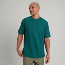 Hot-daze Hemp MNS Short Sleeve Henley Top