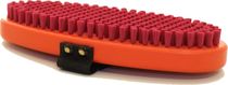 T190O Brush Oval, Fine Red Nylon