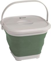 Collaps Bucket Square W/Lid Shadow Green