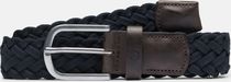 Mens 35MM Braided Belt With Leather Details