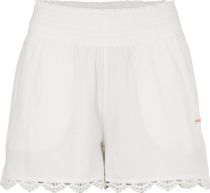Ava Smocked High-waist Sweatshorts