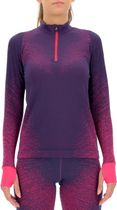Woman Running Exceleration Shirt Long SL ZIP UP