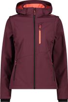 Woman Jacket Zip Hood With Detachable Sleeves