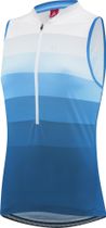 Women Bike Sleeveless Jersey Half Zip Rainbow