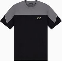 EA7 Train Athletic Colour Block M Tee SS Herren T-Shirt für sämtliche Outdoor Aktivitäten