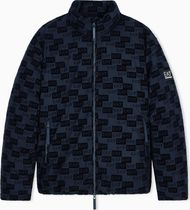 EA7 Mountain M Poly Down Hooded Jacket Monogram Velvet - Mountain M Poly Down Hooded Jacket Monogram Vel Daunenjacke für Herren