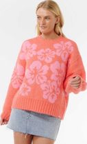Hibiscus Heat Jacquard Crew