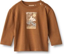 Wheat T-shirt Long Sleeve Ebbe Print Jungen Longsleeve für Freizeit und Outdooraktivitäten