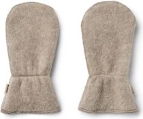 Wheat Wool Fleece Mittens Jay
