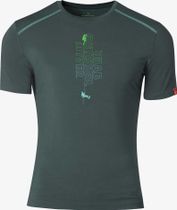 Ein schöner Fleck Erde Kurzarm-shirt Merino Aufsteiger - ABSEILER. Moorgrün