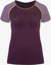 Kurzarm-shirt Merino Innergebirg Flieder Dunkel