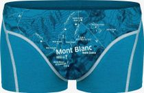 Ein schöner Fleck Erde Boxershorts Mont Blanc Pfauenblau