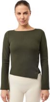 Mandala Side Button Longsleeve Damen Langarm Laufshirt