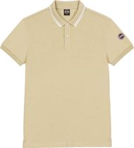 Colmar Originals Short Sleeves Polo With Jacquard Writing ON The Collar RIB Herren Poloshirt