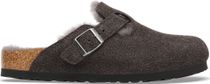 Birkenstock Boston Shear Velour Leather Vgray LAF