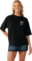 RipCurl Surf The World Boxy Tee Damen T-Shirt für sämtliche Outdoor Aktivitäten