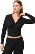 Mandala Ballett Wrap Damen Langarm Laufshirt