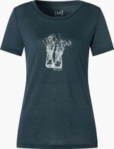 W Flower Boots Tee