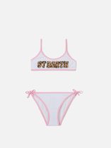 MC2 Saint Barth Jaiden String Printed Bralette Bikini String Kids Swimwear
