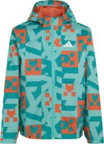 adidas Terrex Adidas Minecraft Terrex 2 Layer Climaproof Rain Jacket Kids Boys AND Girls