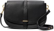 Womens Leather Flap Crossbody Bag