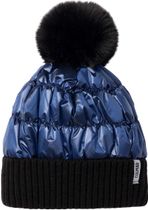 Colmar Waterproof Woven Hat With Knit Brim AND Detouchable Syntetic Fur Ponpon