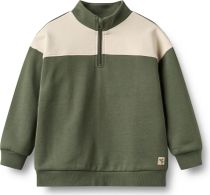 Wheat Half Zip Sweatshirt Long Sleeve Matteo