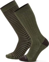 Mens 2 Pack Knee High Sock