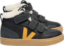 Veja Small V-10 Mid Winter Black Ouro Grafite
