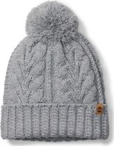 Womens Cable Pom Beanie